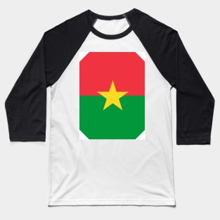 Sovereign Stripes: The Burkina Faso National Banner Baseball T-Shirt